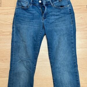 Mavi Women's Straight Leg Blue Jeans